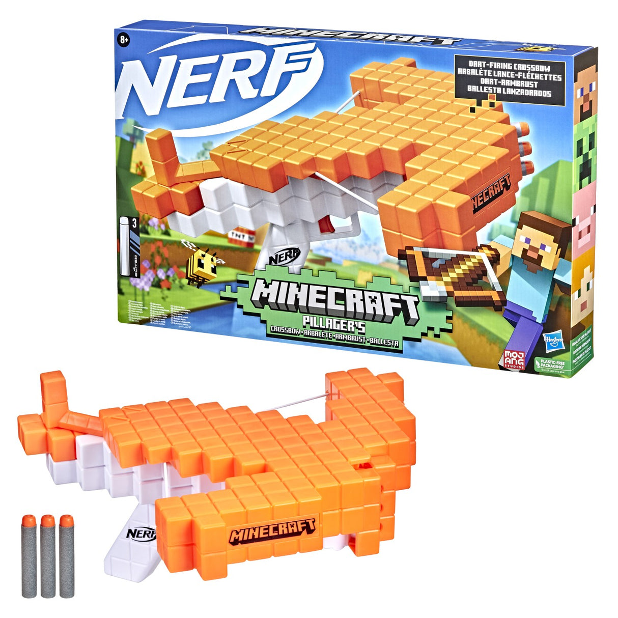 NERF BLASTER MINECRAFT PILLAGERS CROSSBOW