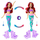 DISNEY PRINCESS PAPUSA ARIEL CU CULORI SCHIMBATOARE