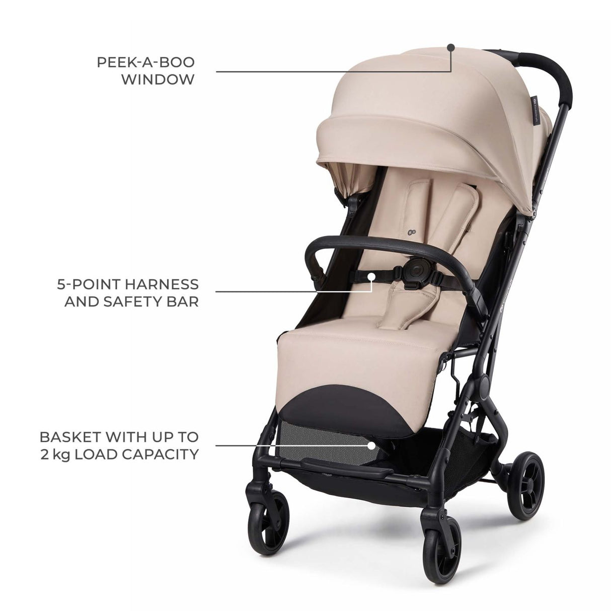 CARUCIOR SPORT KINDERKRAFT INDY3, MISTY BEIGE