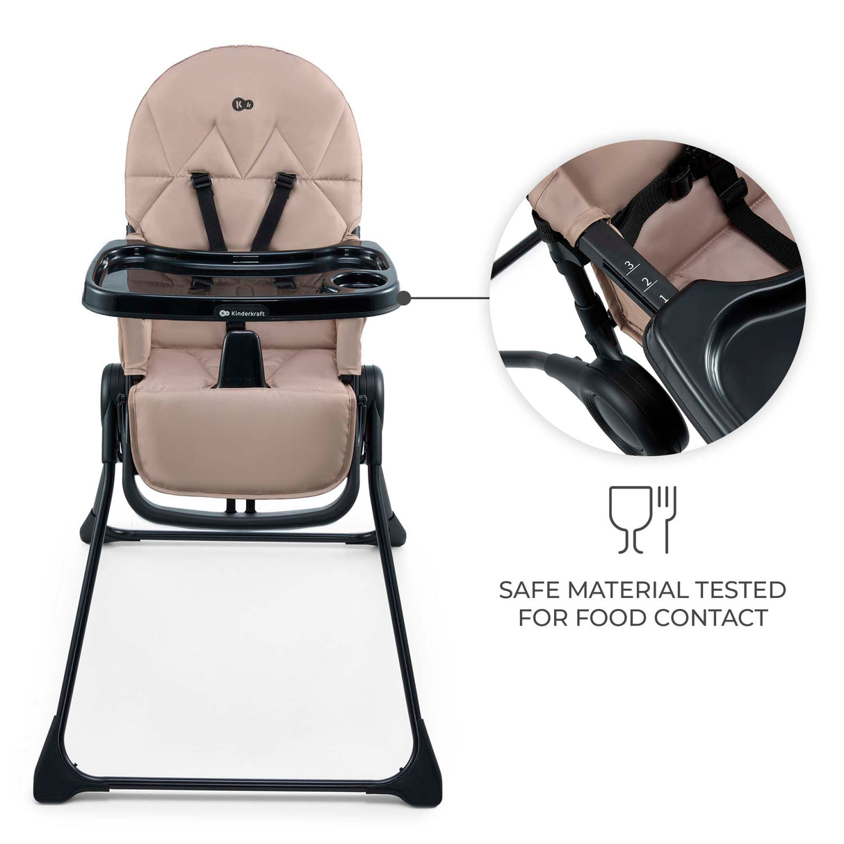 SCAUN DE MASA KINDERKRAFT BINCI, BEIGE