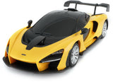 MASINA CU TELECOMANDA MCLAREN SENNA GALBEN CU SCARA 1 LA 24