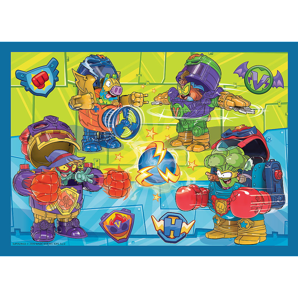 PUZZLE TREFL 4IN1 SUPER THINGS SUPER ACTIUNEA