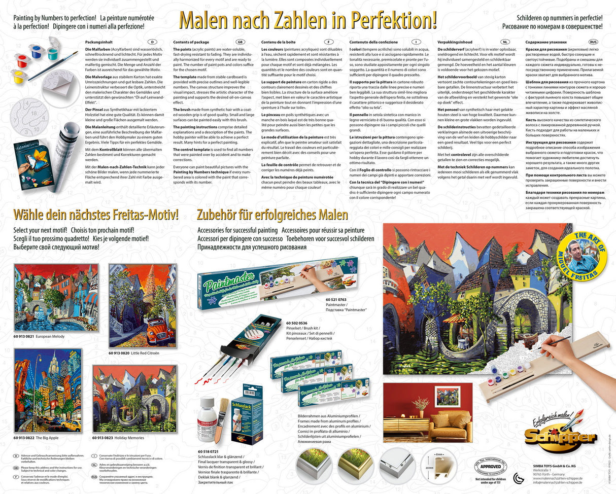 KIT PICTURA PE NUMERE SCHIPPER HOLIDAY MEMORIES