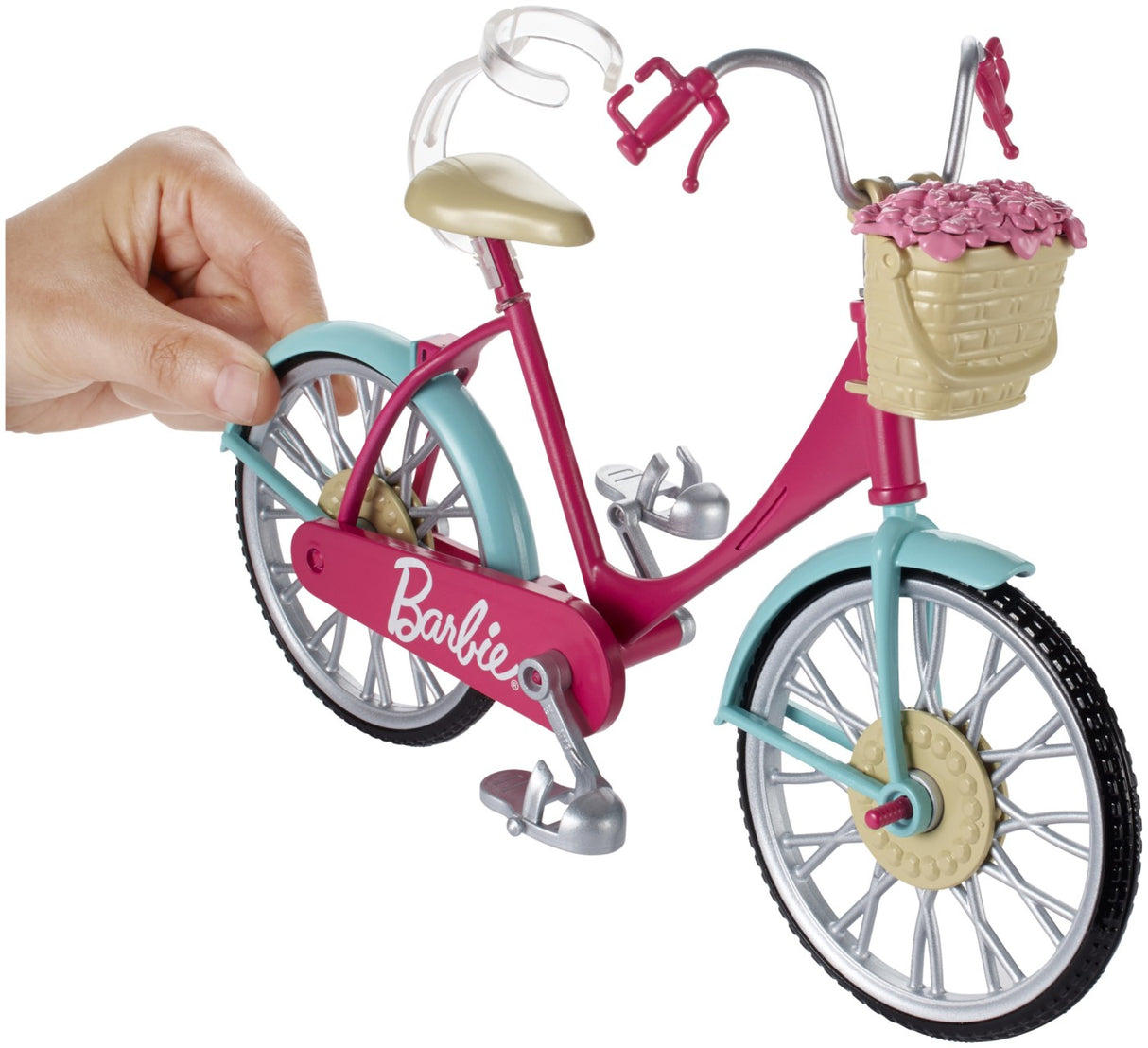 BARBIE BICICLETA ROZ LUI BARBIE