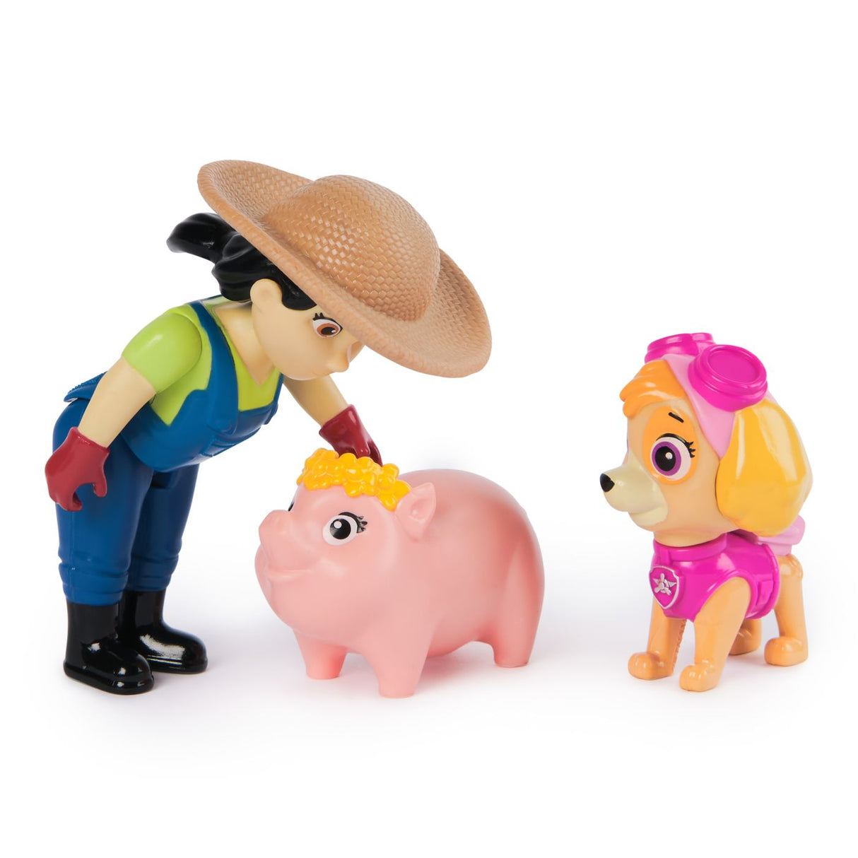PATRULA CATELUSILOR SET FIGURINE EROI DE SALVARE SKYE SI FARMER YUMI