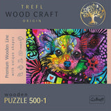 PUZZLE TREFL DIN LEMN 500+1 PIESE CATELUSII DRAGALASI