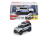 MAJORETTE MASINA METALICA DE POLITIE LAND ROVER DEFENDER SCARA 1 LA 43
