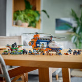 LEGO CITY ELICOPTERUL UNUI EXPLORATOR AL JUNGLEI LA TABARA DE BAZA 60437
