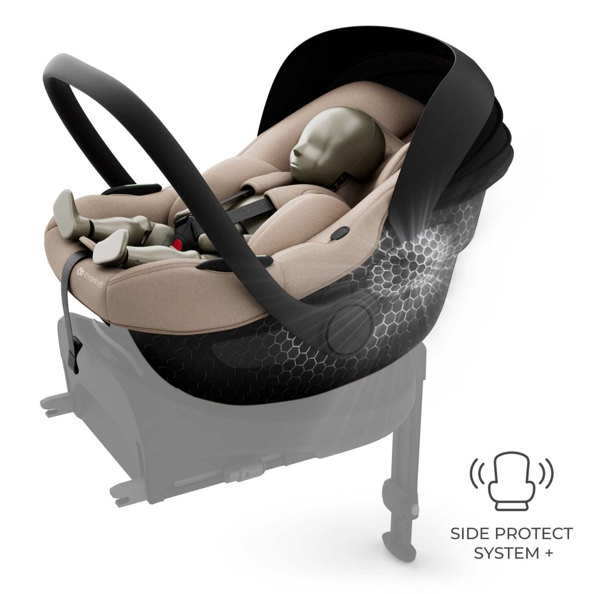 SCOICA AUTO KINDERKRAFT I-LITE 40-87 CM, BEIGE