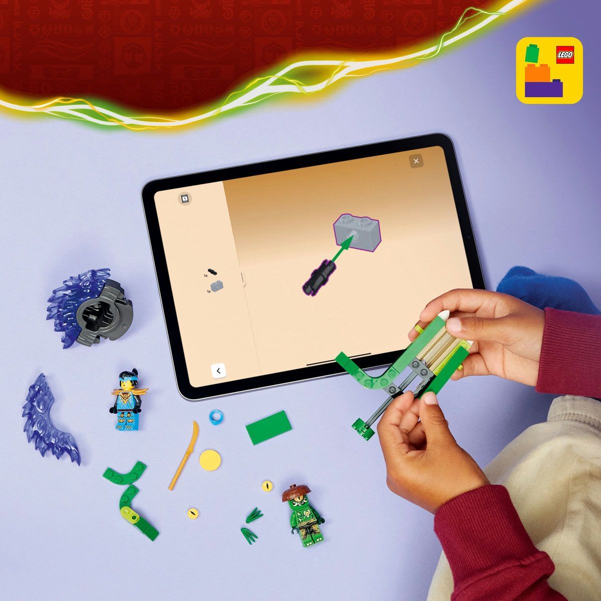 LEGO NINJAGO NYA VS SPINNERUL MONSTRU CU MUTATII 71849
