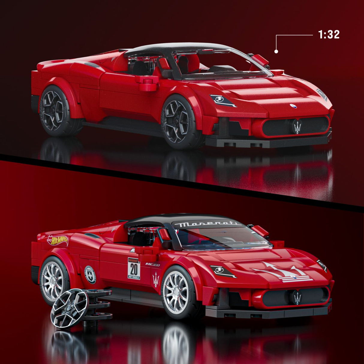 HOT WHEELS SPEED SERIES SET DE CONSTRUCTII MASERATI MC20