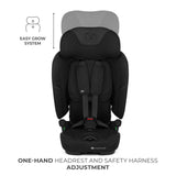 SCAUN AUTO KINDERKRAFT FIX2GO 76-150 CM, BLACK