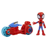 SPIDEY PRIETENII EXTRAORDINARI SET MOTOCICLETA SI FIGURINA SPIDEY 10CM