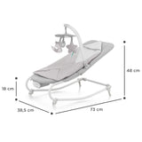 SEZLONG 3 IN 1, KINDERKRAFT FELIO 2, STONE GREY