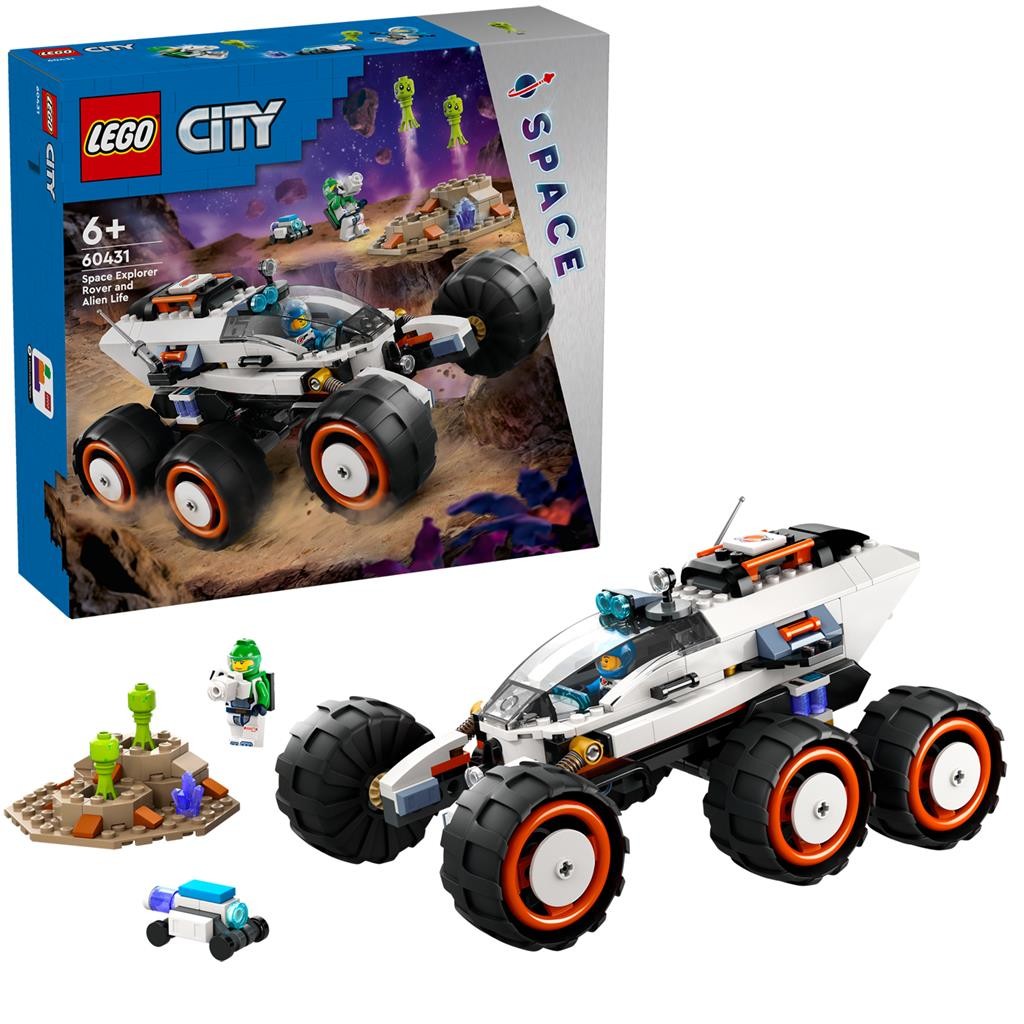 LEGO CITY ROVER DE EXPLORARE SPATIALA SI VIATA EXTRATERESTRA 60431