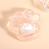 Jucarie Antistres Squishy, Vivimall, cu Revenire Lenta, Squeeze Pinch Family, Model Cat Paw, 6.5 x 7 cm, din Tpr, 4-6 Ani, Model 1 Figurina, Transparent - vivimall.ro