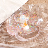 Jucarie Antistres Squishy, Vivimall, cu Revenire Lenta, Squeeze Pinch Family, Model Cat Paw, 6.5 x 7 cm, din Tpr, 4-6 Ani, Model 6 Ocean, Transparent - vivimall.ro