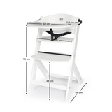 SCAUN DE MASA KINDERKRAFT ENOCK, 3 IN 1, FULL WHITE