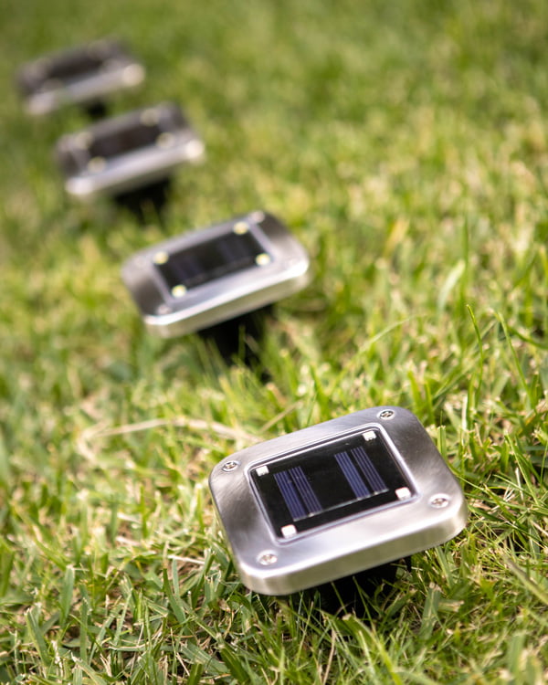 Соларна лампа 8 LEDs квадратна многоцветна | Elumina