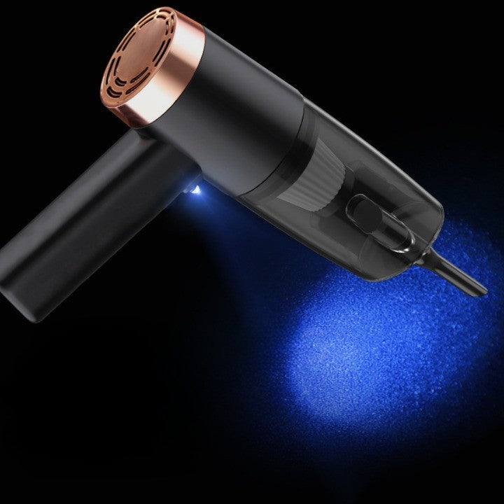 Aspirator Portabil Auto, Vivimall, pentru Casa si Masina, Cablu Auto, Tub Prelungitor, 4 Capete de Aspirare, 20x16x19cm, Negru - vivimall.ro