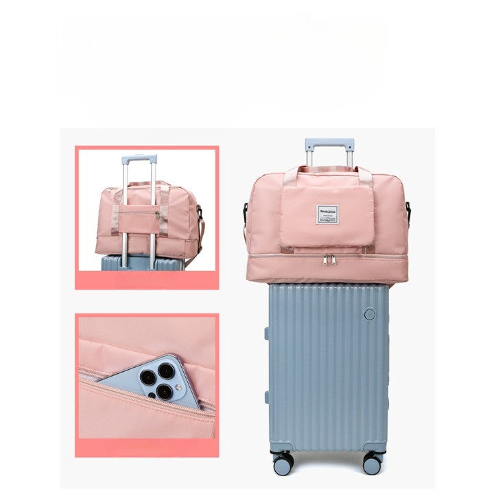 Geanta Pliabil De Voiaj Roz | PinkTrek - vivimall.ro