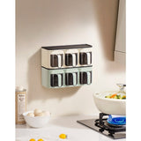Organizator condimente montaj perete bucatarie | WallSpice - vivimall.ro