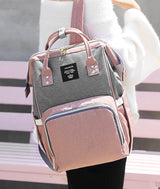 Раница за майки, сиво-розова | MommyBag 4