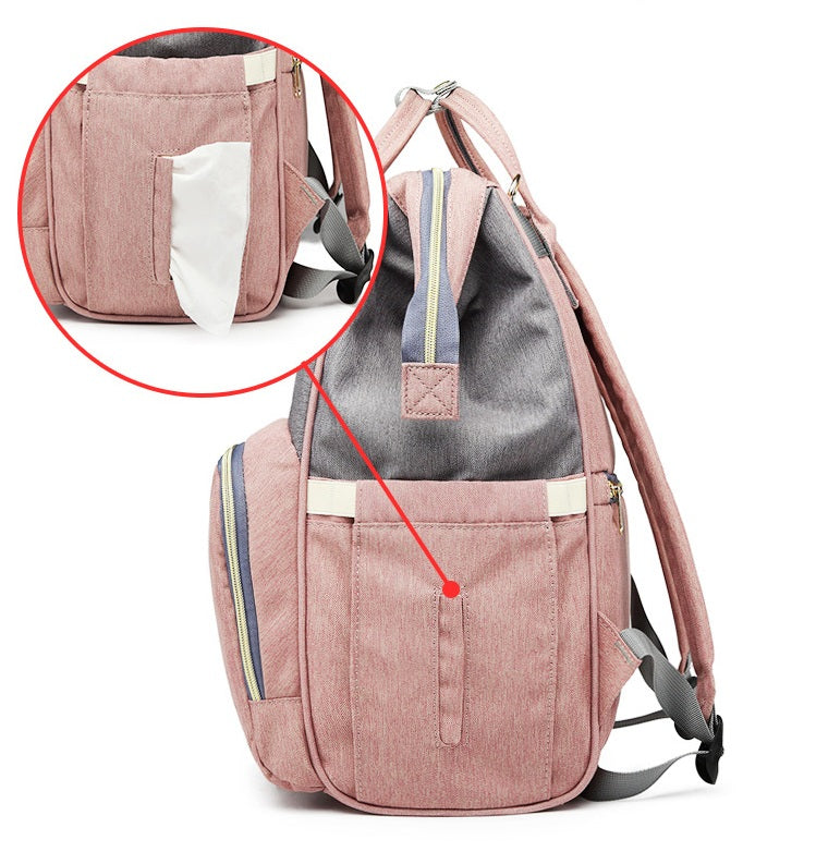 Раница за майки, сиво-розова | MommyBag 4