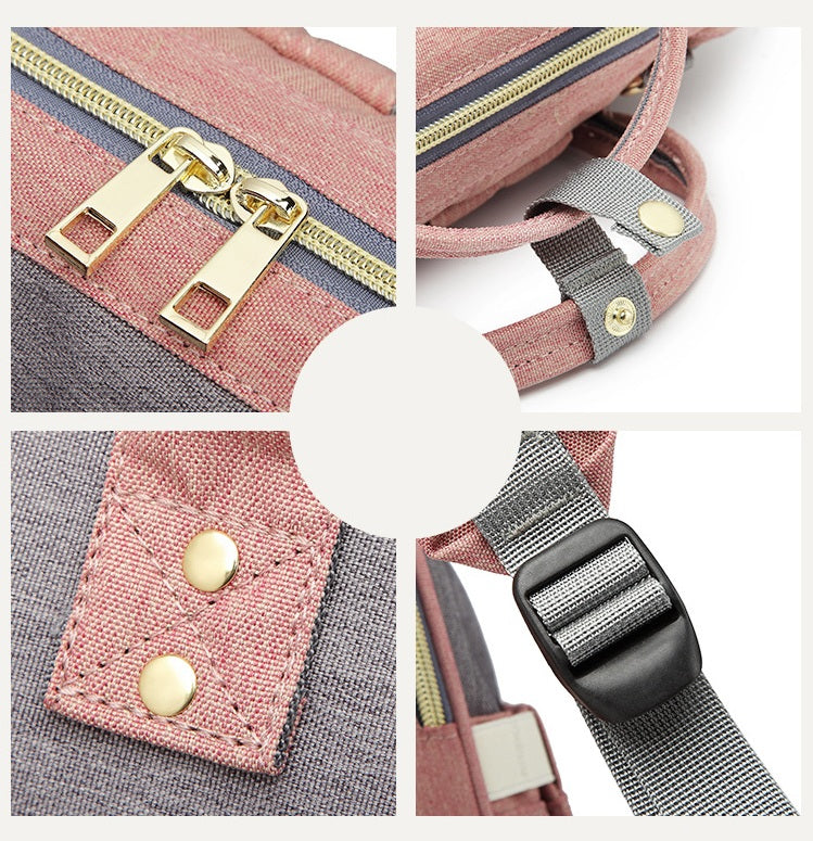 Раница за майки, сиво-розова | MommyBag 4