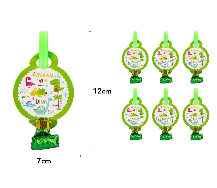Set 6 Suflatori Colectia Dino Park | DinoBlow
