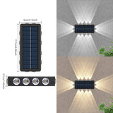 Lampa Solara 8+4 Led Lumina Alba/Calda | ZenSol