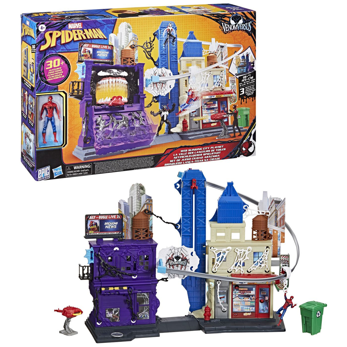 SET DE JOACA MARVEL SPIDER MAN VENOM VERSUS WEB CITY SLINGING