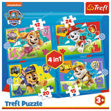 PUZZLE TREFL 4IN1 PATRULA CATELUSILOR ECHIPA