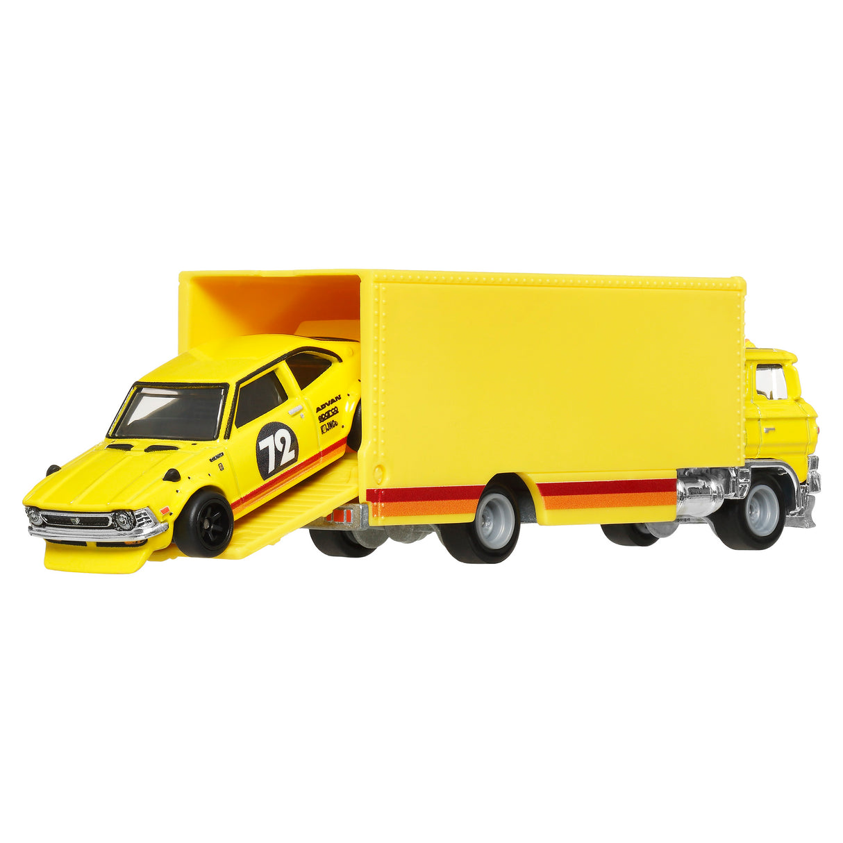 HOT WHEELS TRANSPORTATOR SAKURA SPRINTER CU MASINUTA TOYOTA COROLLA LEVIN SCARA 1 LA 64