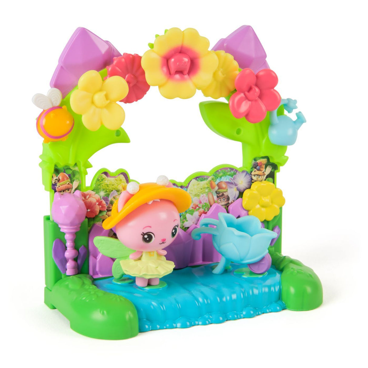 GABBYS DOLLHOUSE FILMUL SET BALCONUL GRADINA SI FIGURINA ZANA REGINA KITTY CU  ACCESORII