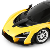 MASINA CU TELECOMANDA MCLAREN SENNA GALBEN CU SCARA 1 LA 24