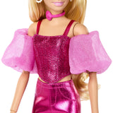 BARBIE DELUXE STYLE PAPUSA BARBIE TINUTA ROZ METALIZAT
