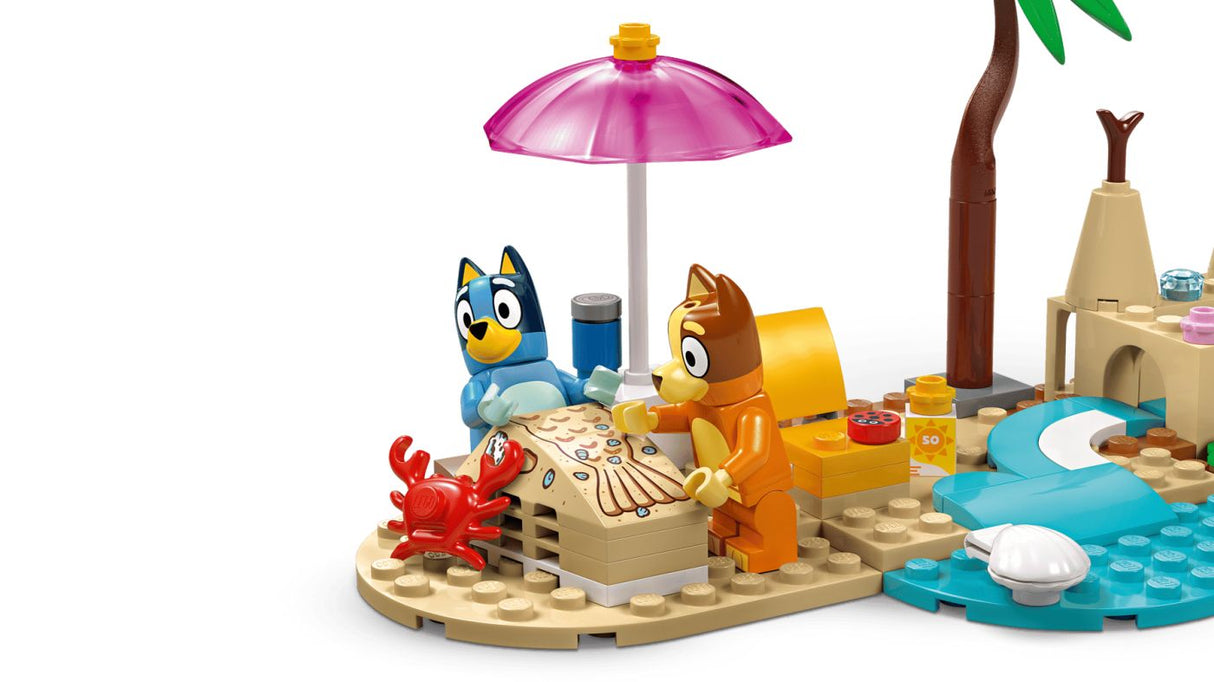 LEGO BLUEY CALATORIA FAMILIEI LUI BLUE CU MASINA LA PLAJA 11202