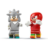 LEGO SONIC MASINA LUI SILVER VS CAMIONUL GIGANT AL LUI KNUCKLES 77118