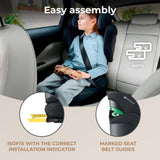 SCAUN AUTO KINDERKRAFT XPAND 2 I-SIZE 100-150 CM, GRAPHITE BLACK