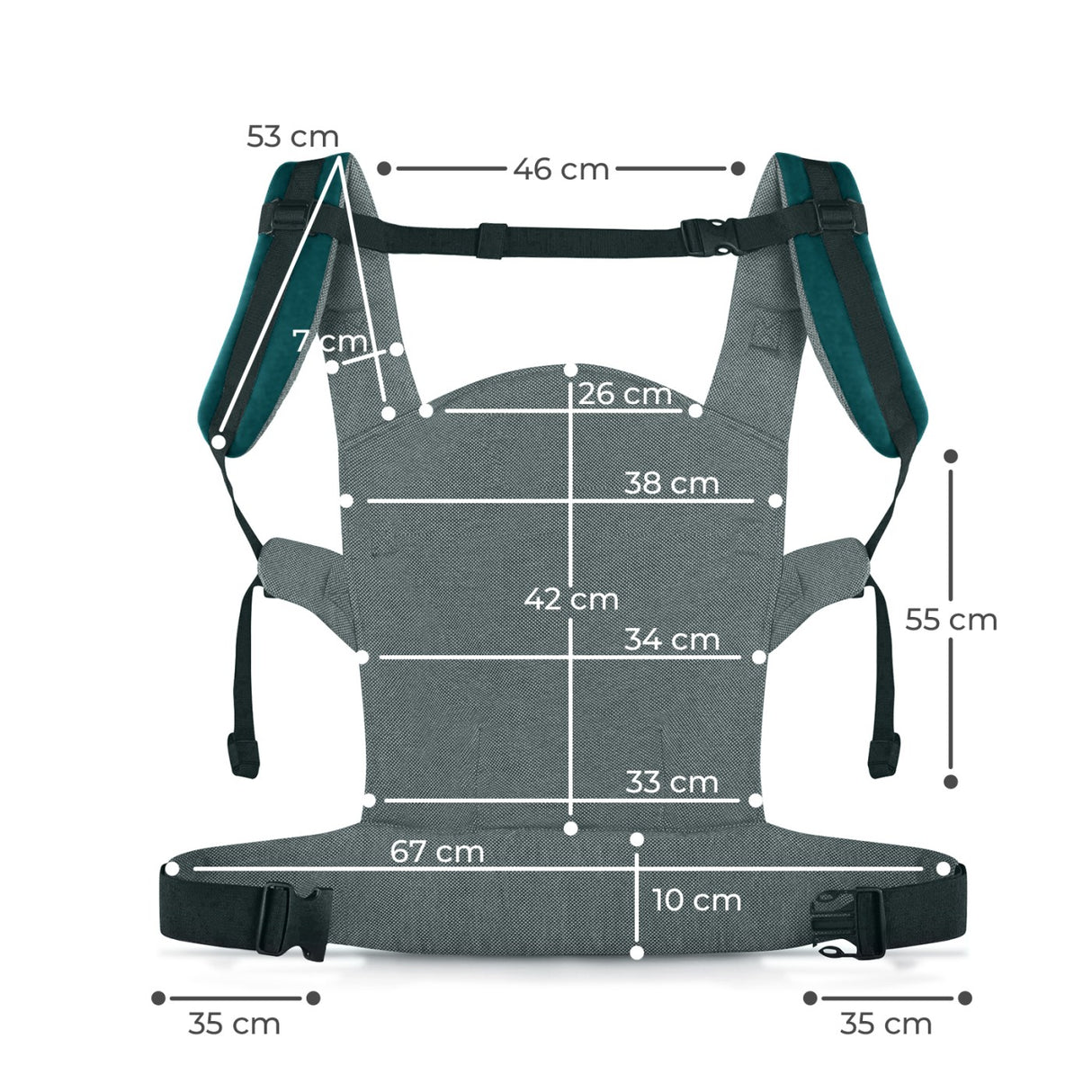 MARSUPIU ERGONOMIC KINDERKRAFT MILO, NATURE VIBES