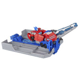 TRANSFORMERS EARTHSPARK CAMION CU REMORCA DE LUPTA OPTIMUS PRIME