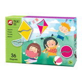 CUTIE MAGNETICA FORME GEOMETRICE CU 36 DE PIESE