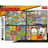 PUZZLE TREFL 4X250 LUI GARFIELD NU II PLACE ZIUA DE LUNI