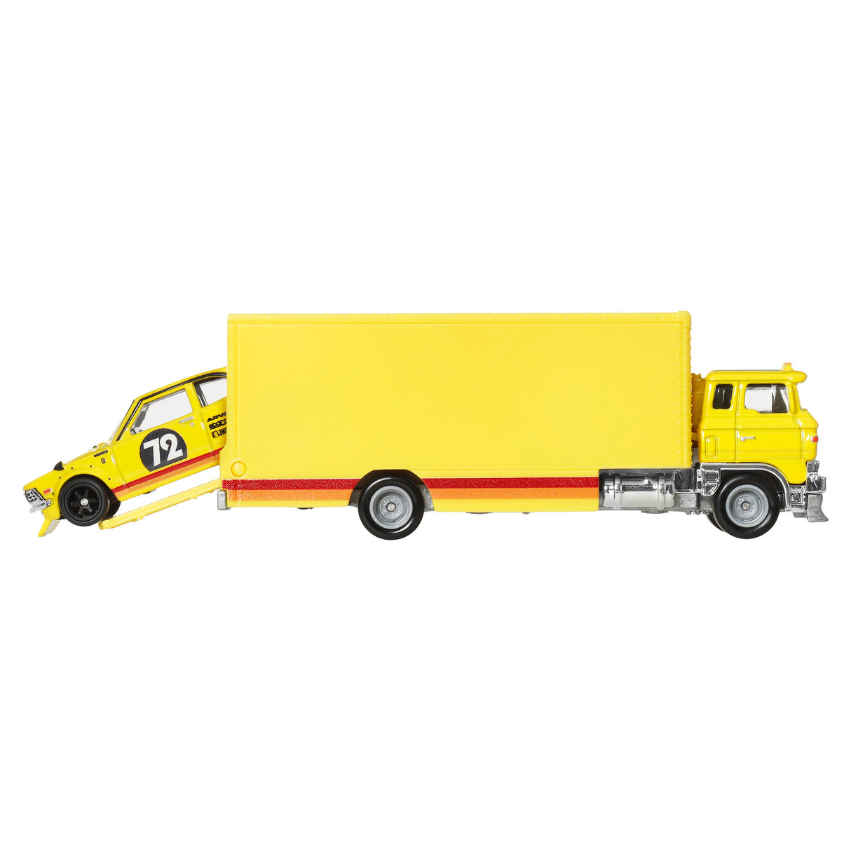 HOT WHEELS TRANSPORTATOR SAKURA SPRINTER CU MASINUTA TOYOTA COROLLA LEVIN SCARA 1 LA 64