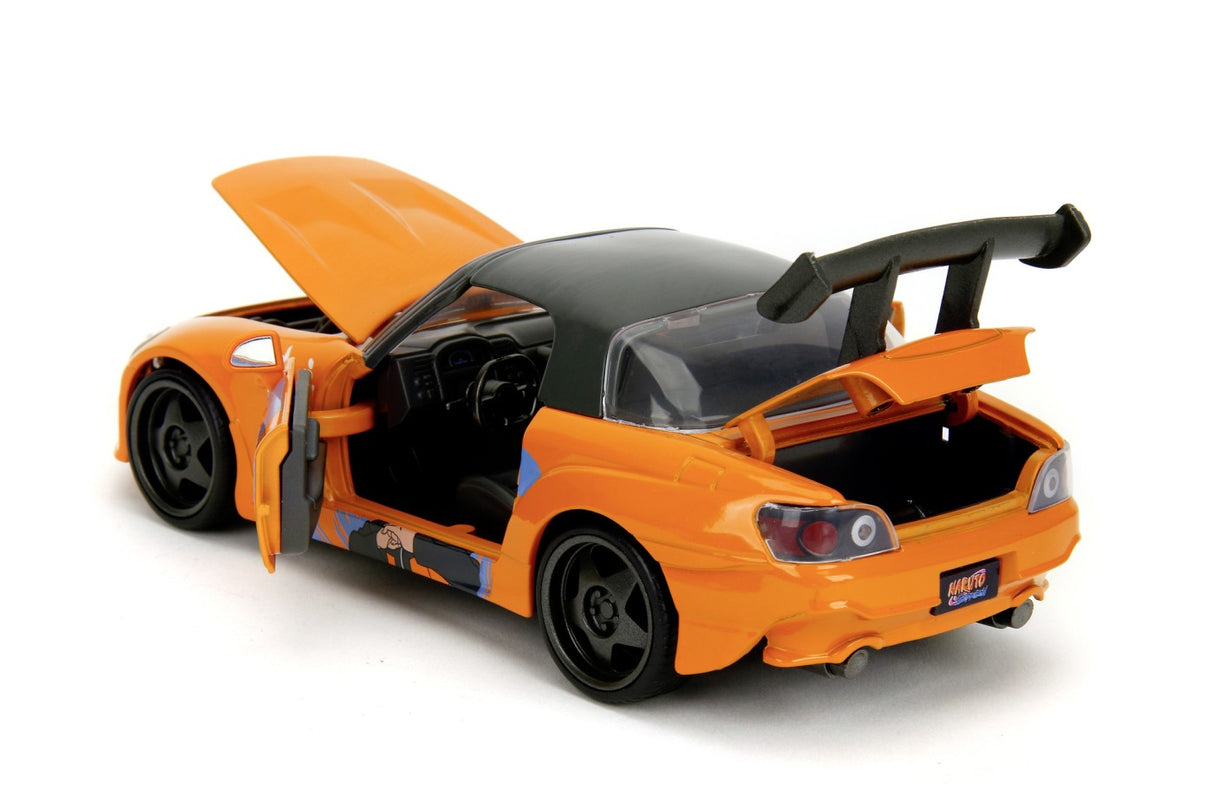 JADA NARUTO SHIPPUDEN SET FIGURINA NARUTO SI MASINUTA METALICA HONDA 2001 S2000 SCARA 1:24