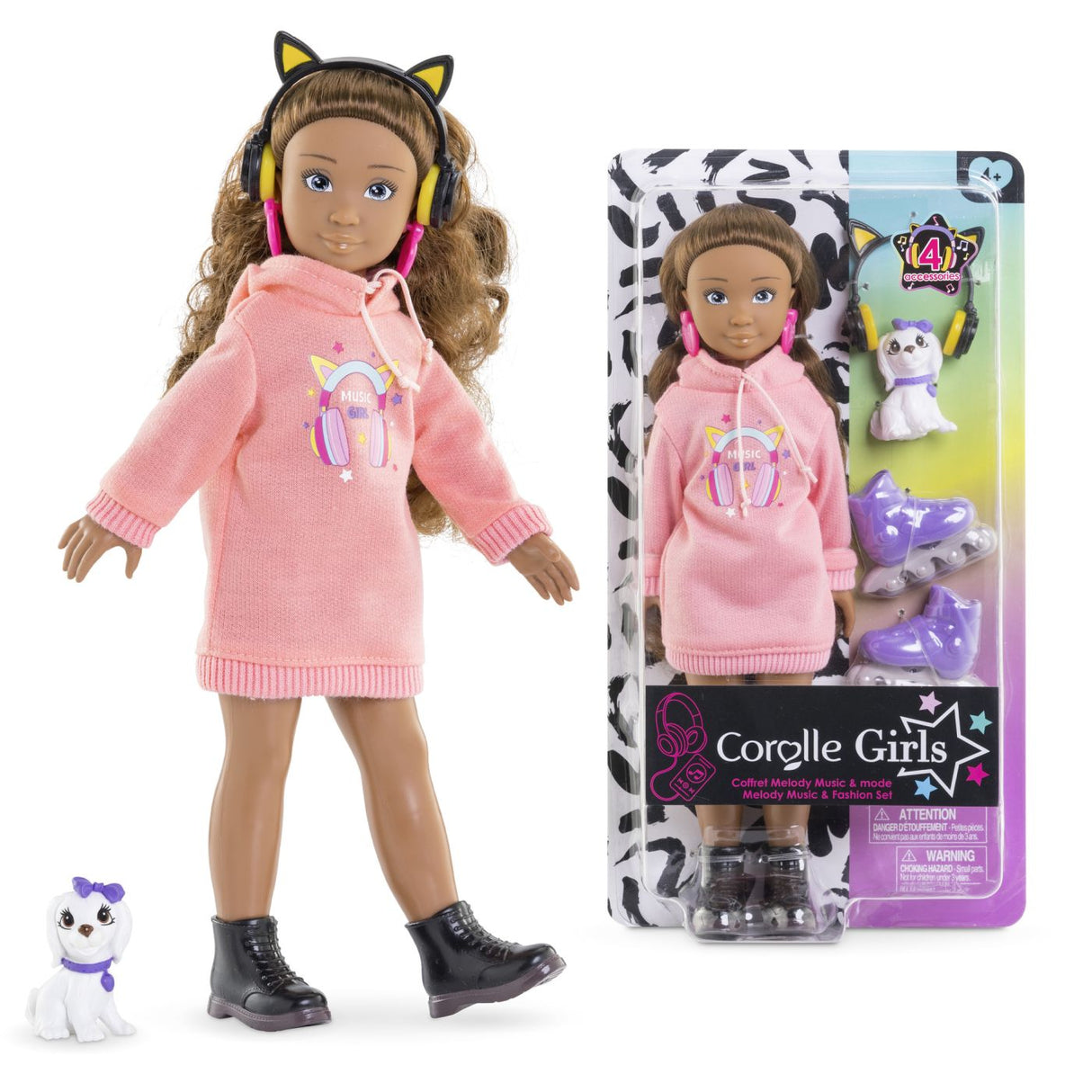 COROLLE SET MUZICA SI MODA PAPUSA MELODY 28CM
