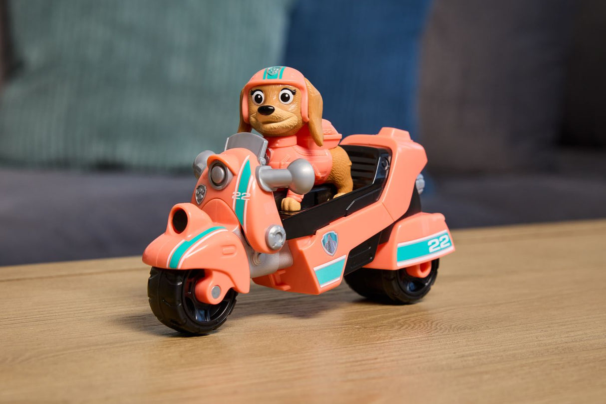 PATRULA CATELUSILOR SET FIGURINA LIBERTY SI MOTOCICLETA DE SALVARE
