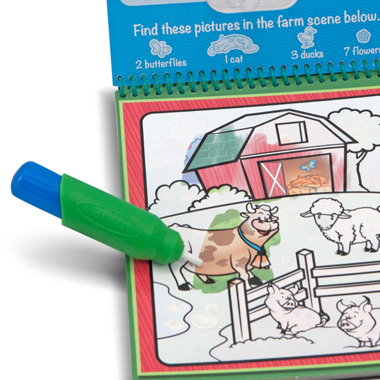 MELISSA AND DOUG WATER WOW CARTE DE COLORAT ANIMALE REUTILIZABILA CU APA
