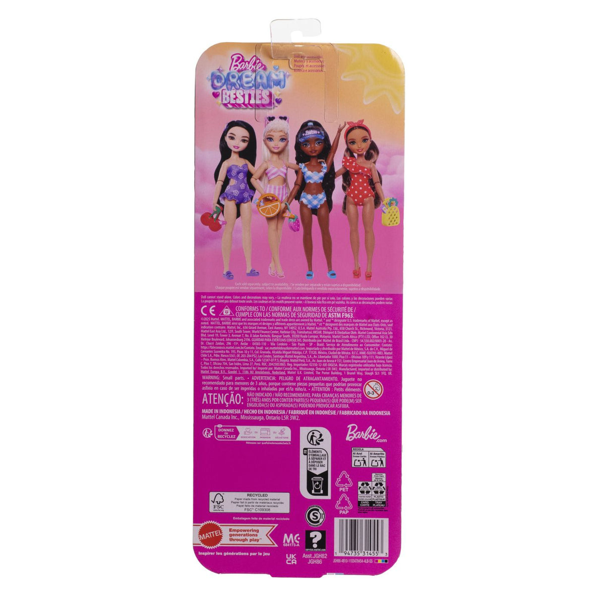 BARBIE DREAM BESTIES PAPUSA BARBIE RENEE LA PLAJA CU ACCESORII